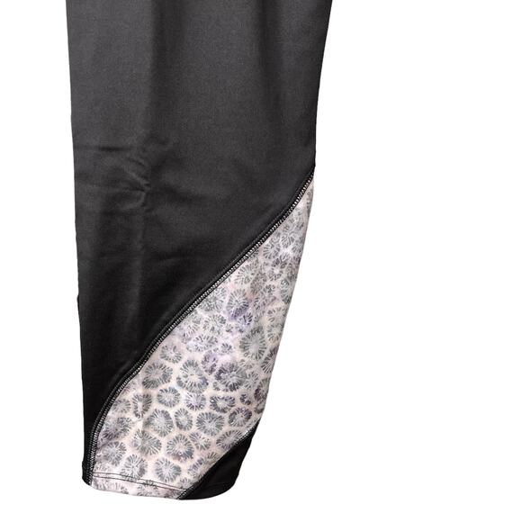 Soulgani Active Womens Pull On Leggings Stretch Ankle Silver Purple Size Small - Picture 4 of 7